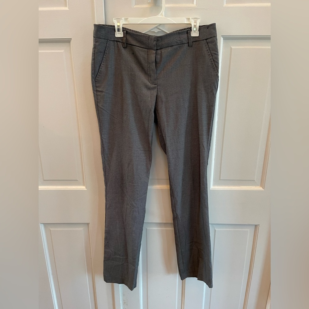 Black and white houndstooth design pants, size 8TALL